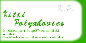 kitti polyakovics business card